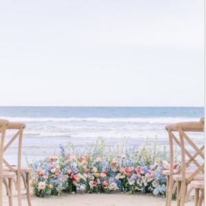 Floral Ground Horseshoe Arrangement