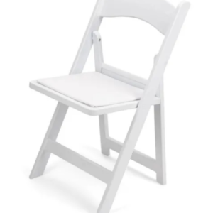 White Padded Folding Wedding Chairs