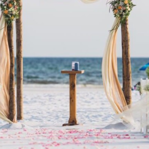 Two Post Bamboo Arbor